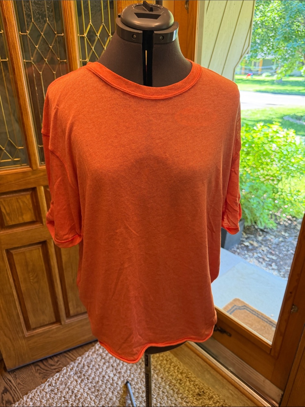 We The Free Oversized Short Sleeve Tee in Burnt Orange
